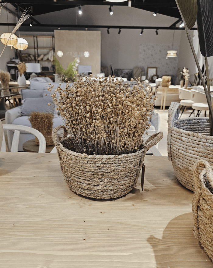 Cesta de fibra natural DOTI