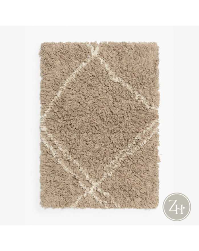Alfombra beige de baño BENI