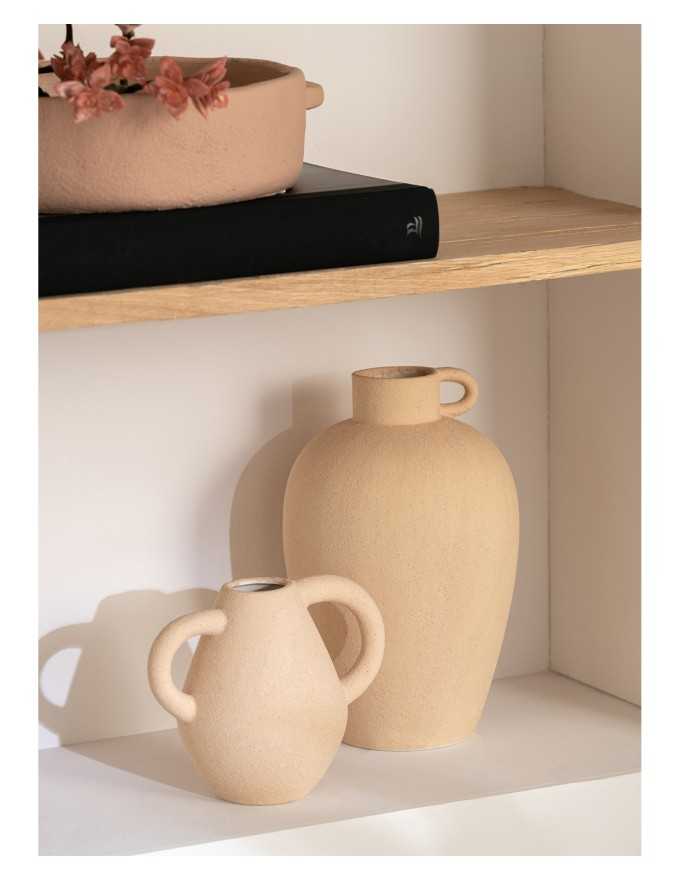 Jarrón beige porcelana JANE