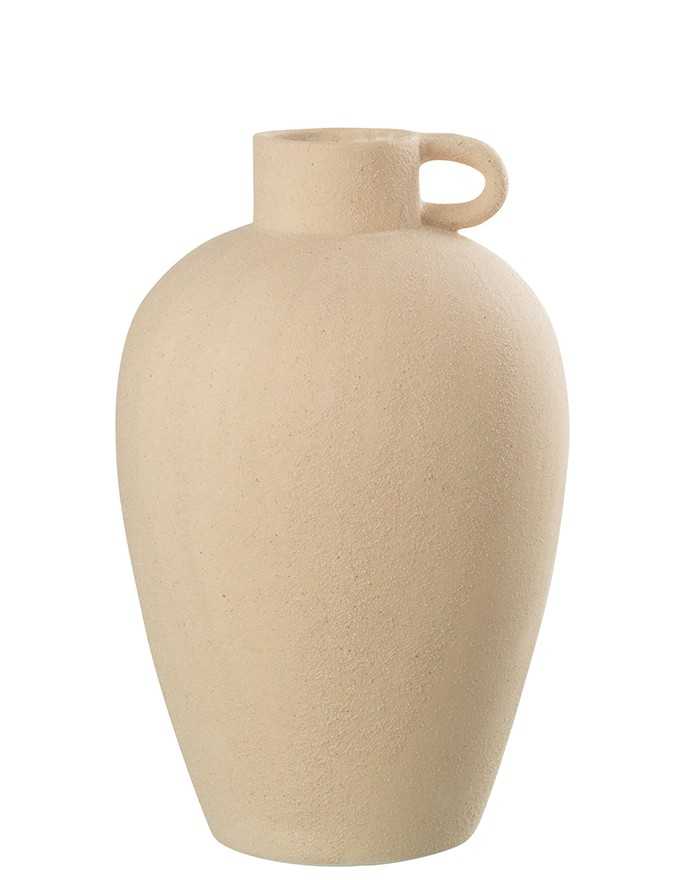 Jarrón beige porcelana OVAL Jarrón beige porcelana JANE